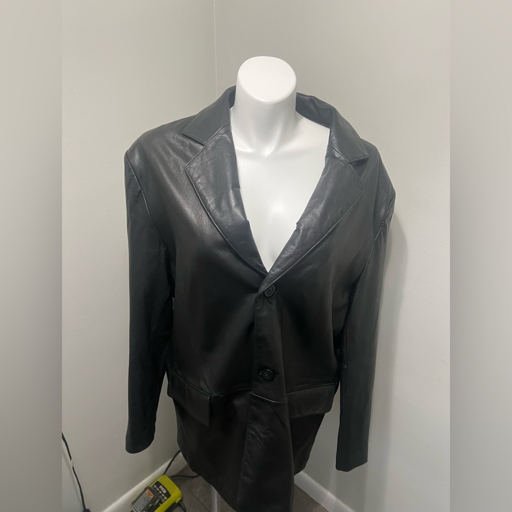 Knightsbridge  Black Leather Jacket